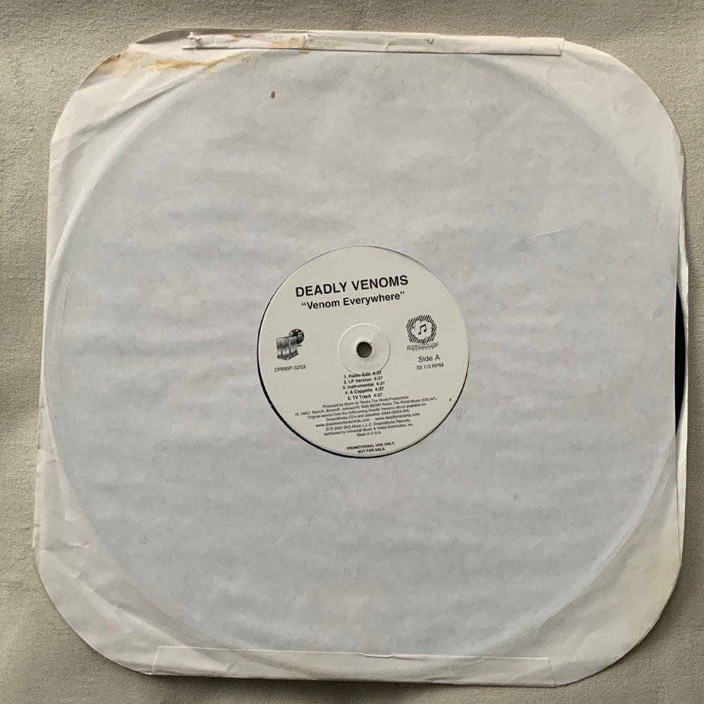 Deadly Venoms “Party Chedda” Promo Vinyl Record 2000